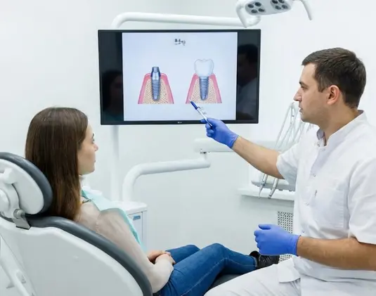 Two-stage dental implantation photo