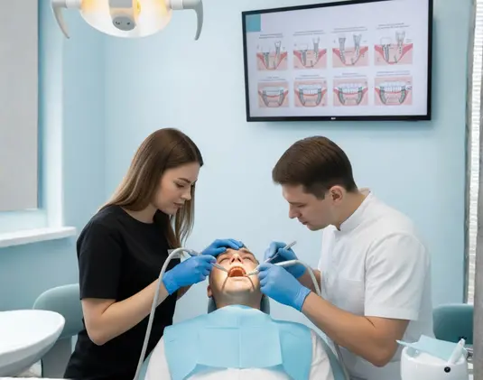 Implantation of all teeth photo