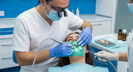 Replacing an old filling photo