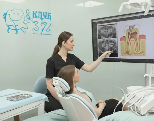 Root canal filling photo