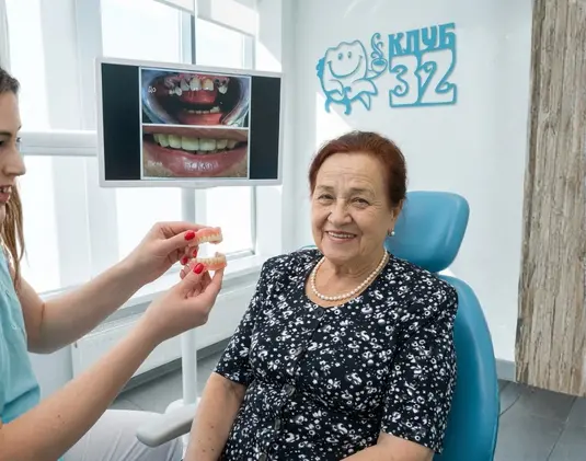 Металлокерамический мостовидный протез фото