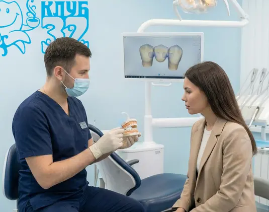 Мостовидное протезирование зубов фото