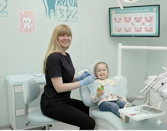 Реставрация молочных зубов фото